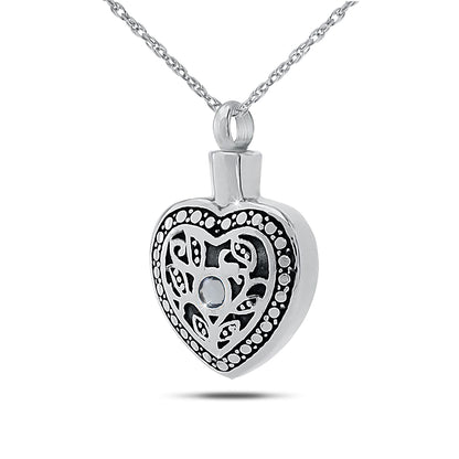June w/ Alexandrite Stainless Steel Keepsake